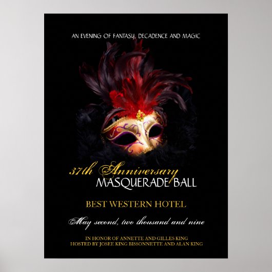 Masquerade Ball - Poster (Voorkant)