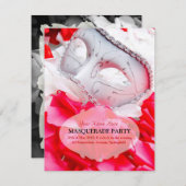 Masquerade Ball RSVP-kaarten RSVP Kaartje (Voorkant / Achterkant)