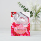 Masquerade Ball RSVP-kaarten RSVP Kaartje (Staand voorkant)