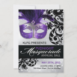Masquerade Ball-uitnodiging Kaart