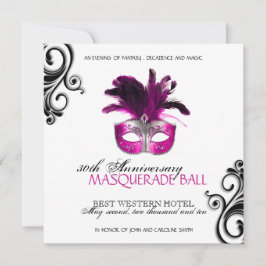 Masquerade Ball-uitnodiging Kaart