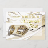Masquerade Ball-uitnodiging Kaart (Voorkant)