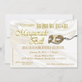 Masquerade Ball-uitnodiging Kaart (Achterkant)