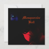 Masquerade Ball-uitnodigingen Kaart (Voorkant)