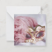 Masquerade Ball-uitnodigingen Notitiekaartje (Achterkant)