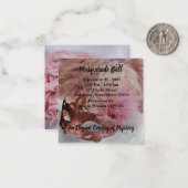 Masquerade Ball-uitnodigingen Notitiekaartje (Voorkant / Achterkant in situ)