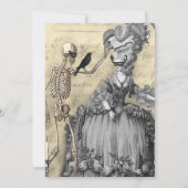 Masquerade Ball Wedding Kaart (Achterkant)