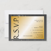 Masquerade Ball Wedding RSVP-kaart RSVP Kaartje (Achterkant)