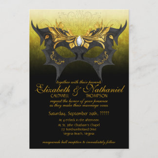Masquerade Ball Wedding Uitnodiging
