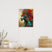 Masquerade Ball Wolf Poster (Keuken)