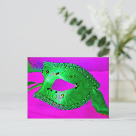 Masquerade Bash Briefkaart (Staand voorkant)