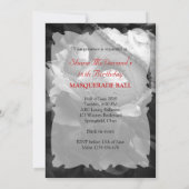 Masquerade Birthday Ball Costume Party Uitnodiging (Achterkant)