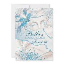 Masquerade Birthday Party-uitnodigingen