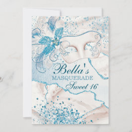 Masquerade Birthday Party-uitnodigingen Kaart