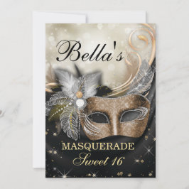 Masquerade Birthday Party-uitnodigingen Kaart