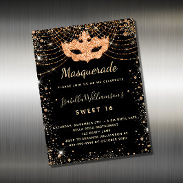Masquerade black gold Sweet 16 nodigmagnet