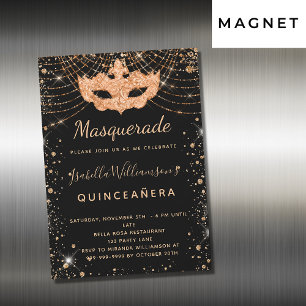 Masquerade black Quinceanera nodigmagnet