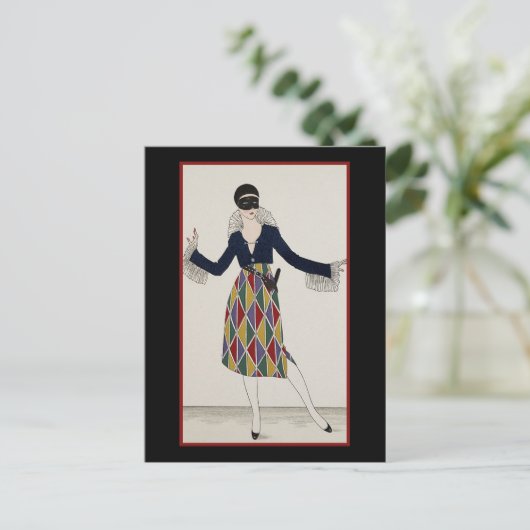 Masquerade Briefkaart (Staand voorkant)