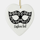 Masquerade carnaval feestmasker Kerstmis ornament (Rechts)