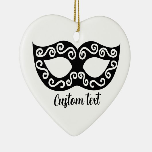 Masquerade carnaval feestmasker Kerstmis ornament (Rechts)