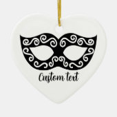 Masquerade carnaval feestmasker Kerstmis ornament (Voorkant)