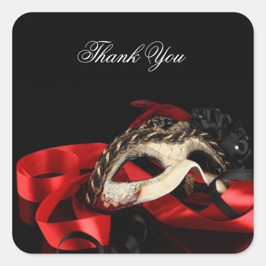 Masquerade Carnaval Label (Voorkant)