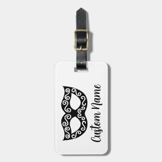 Masquerade carnaval party masker aangepaste reizen bagagelabel (Voorkant verticaal)