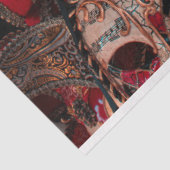 Masquerade Carnival Costume Mask 13 Decoupage Tissuepapier (Detail)
