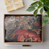 Masquerade Carnival Costume Mask 15 Decoupage Tissuepapier (Geschenk)