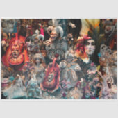 Masquerade Carnival Costume Mask 15 Decoupage Tissuepapier (Voorkant)