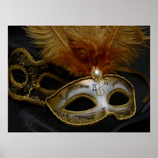 Masquerade Carnival Masker 11 Poster (Voorkant)