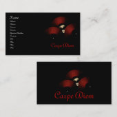 Masquerade Carpe Diem Visitekaartjes (Voorkant / Achterkant)