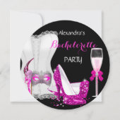 Masquerade Champagne Bachelorette Corset Pink R Kaart (Voorkant)