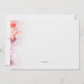 Masquerade Character in Red Invitation Kaart (Achterkant)