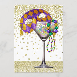 Masquerade Cocktail Party Uitnodiging