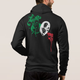 Masquerade Commedia Dell Arte Italiaanse vlag Hoodie