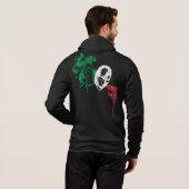 Masquerade Commedia Dell Arte Italiaanse vlag Hoodie (Achterkant volledig)