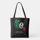 Masquerade Commedia Dell Arte Italiaanse vlag Tote Bag (Achterkant)
