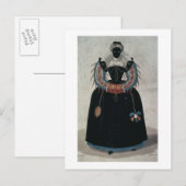 Masquerade costume in de stijl van Henri III (colo Briefkaart (Voorkant / Achterkant)