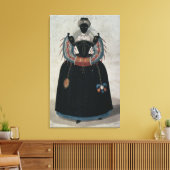 Masquerade costume in de stijl van Henri III (colo Canvas Afdruk (Insitu (Woonkamer))