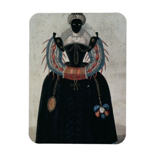 Masquerade costume in de stijl van Henri III (colo Magneet (Verticaal)