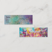 MASQUERADE, Dans, Muziek, blauw rood, roze Mini Visitekaartje (Voorkant / Achterkant)