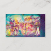 MASQUERADE, Dans, Muziek, blauw rood, roze Visitekaartje (Achterkant)