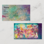 MASQUERADE, Dans, Muziek, blauw rood, roze Visitekaartje (Voorkant / Achterkant)