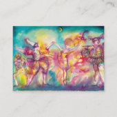 MASQUERADE, Dans, Muziek, blauw rood, roze Visitekaartje (Achterkant)