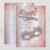 Masquerade diamant luxe roos goud, zoet 16 kaart (Voorkant / Achterkant)