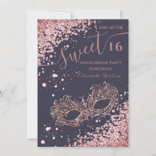 Masquerade diamant luxe roos goud, zoet 16 kaart