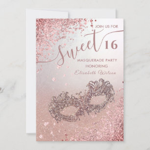 Masquerade diamant luxe roos goud, zoet 16 kaart