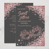 Masquerade diamant luxe roos goud, zoet 16 kaart (Voorkant / Achterkant)