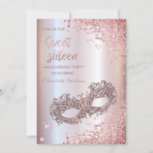 Masquerade diamant luxe roos goud, zoet 16 kaart